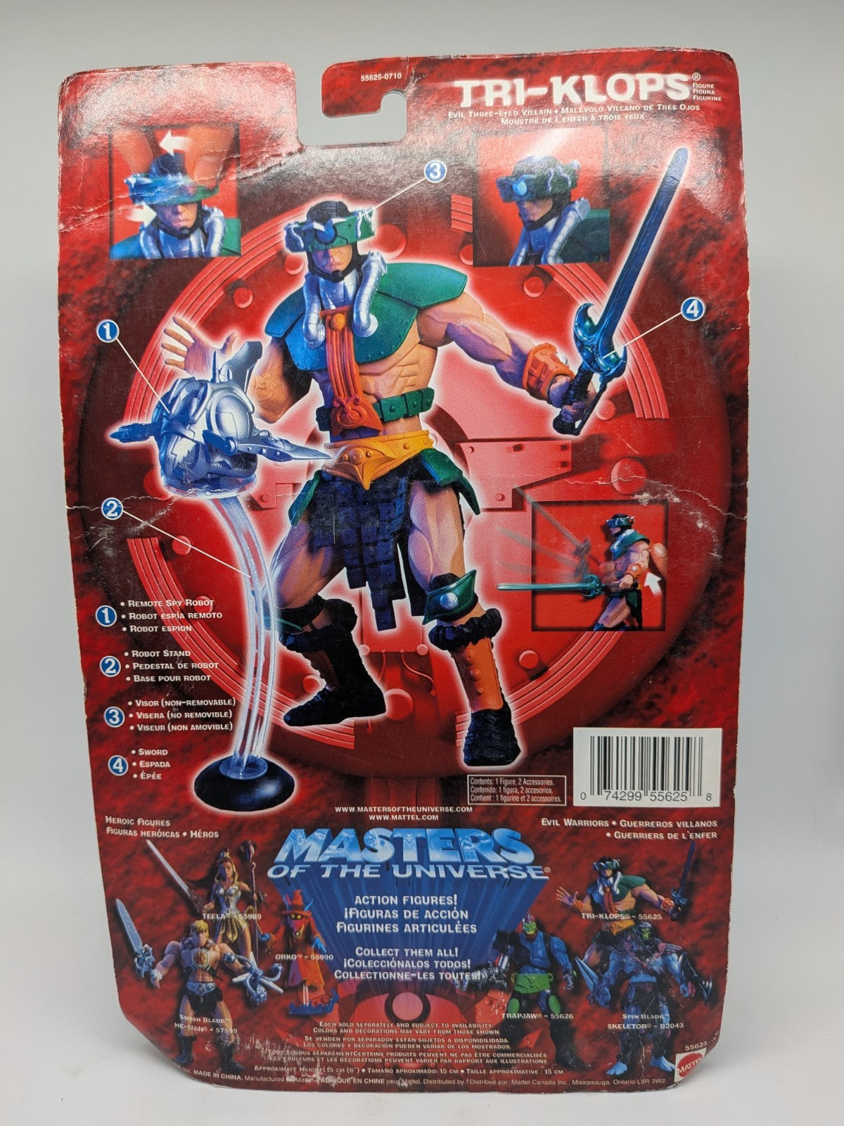 Mattel 2002 Masters of the Universe Tri-Klops (Lime Green Variant) (200x) 