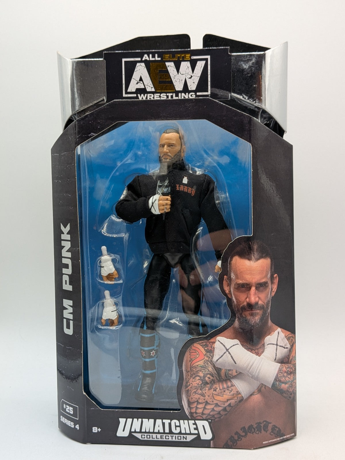 Jazwares (2022) AEW Unmatched Series 4 CM Punk #25 Wrestling Figure 