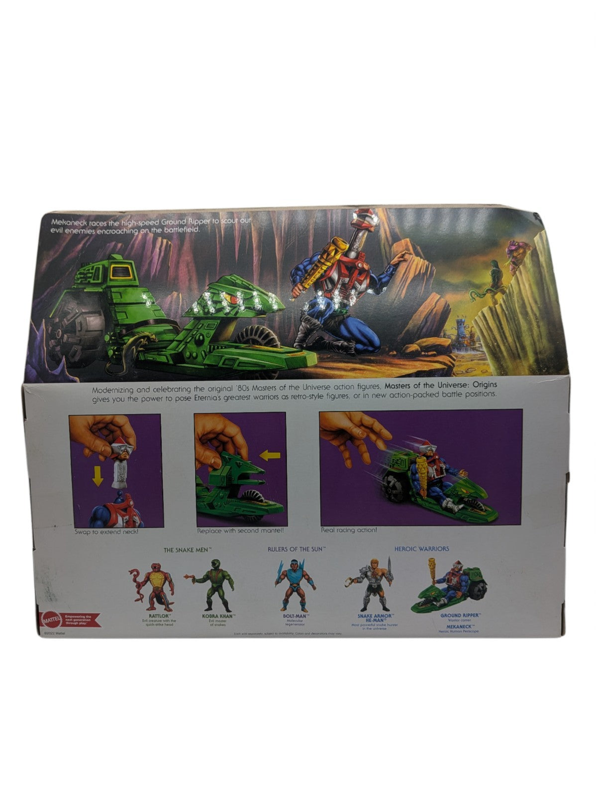 Mattel 2022 Masters of the Universe Origins Mekaneck and Ground Ripper