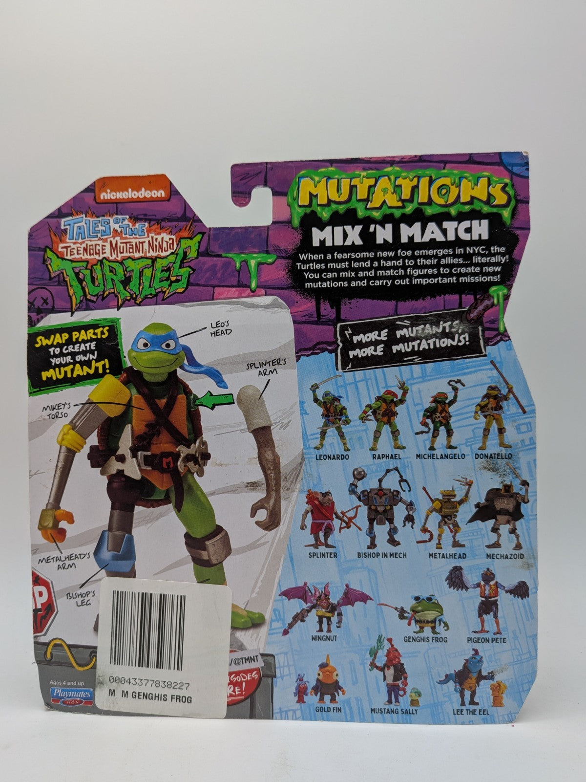 Playmates 2024 TMNT Mix 'N Match Genghis Frog Action Figure 