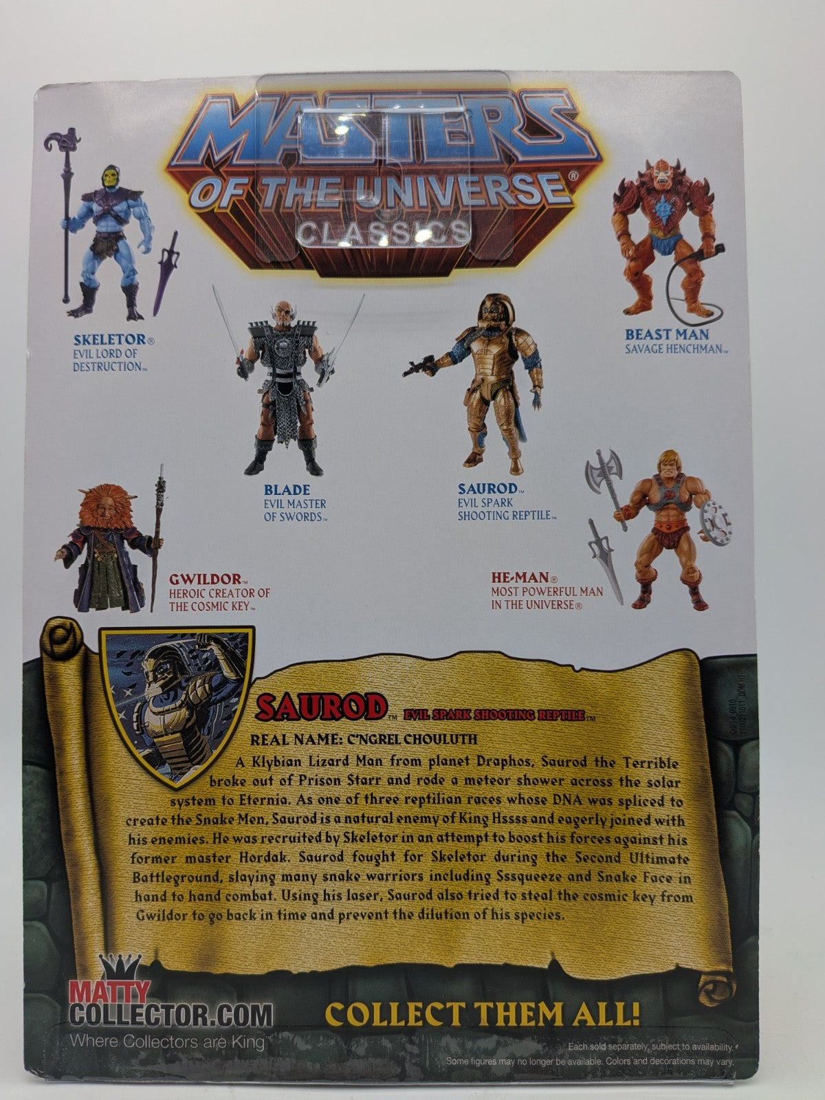 Mattel 2015 Masters of the Universe Classics Saurod Action Figure 