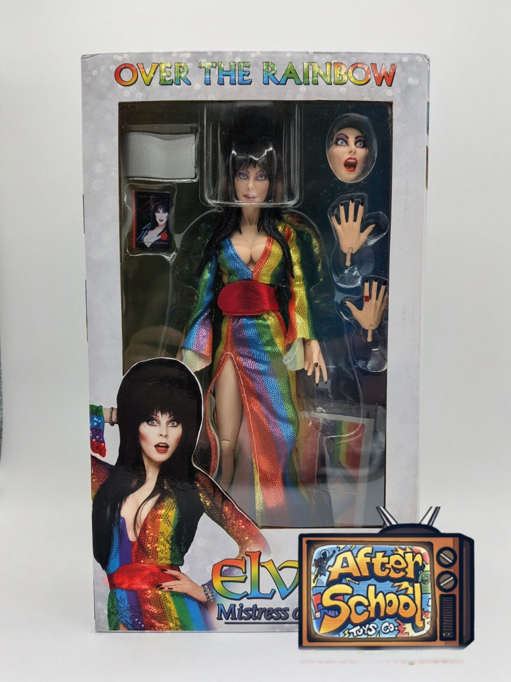 NECA 2024 Elvira Over the Rainbow 8" Toy Figure 
