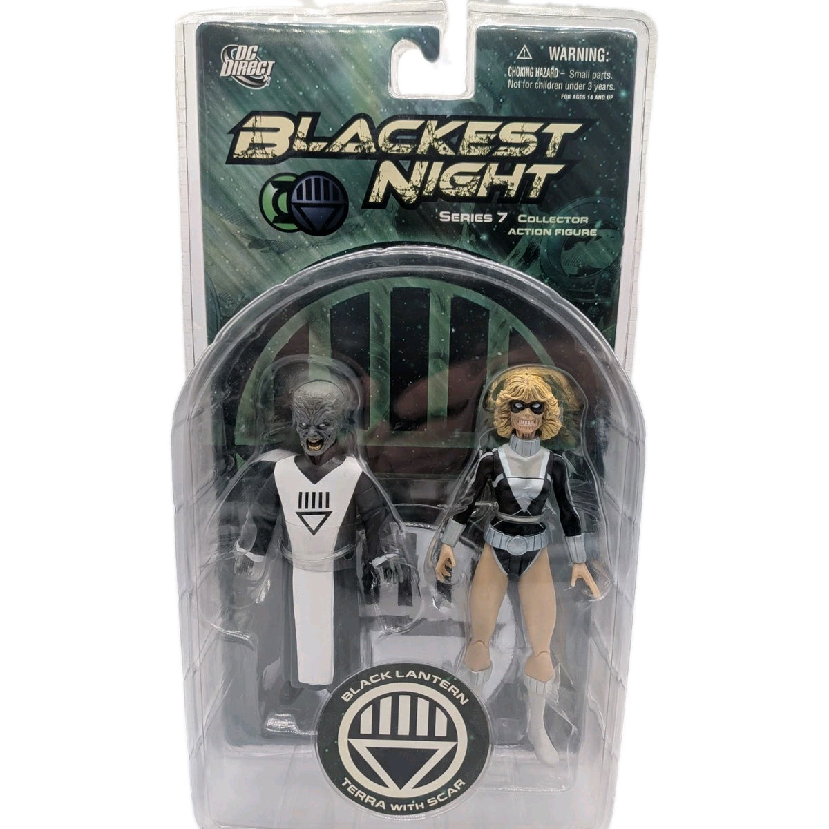 DC Direct 2010 Blackest Night Series 7 Black Lantern Terra with Scar Figures