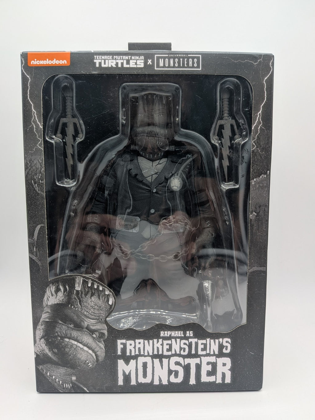 NECA 2025 Universal Monsters x TMNT Raphael as Frankenstein (B & W)