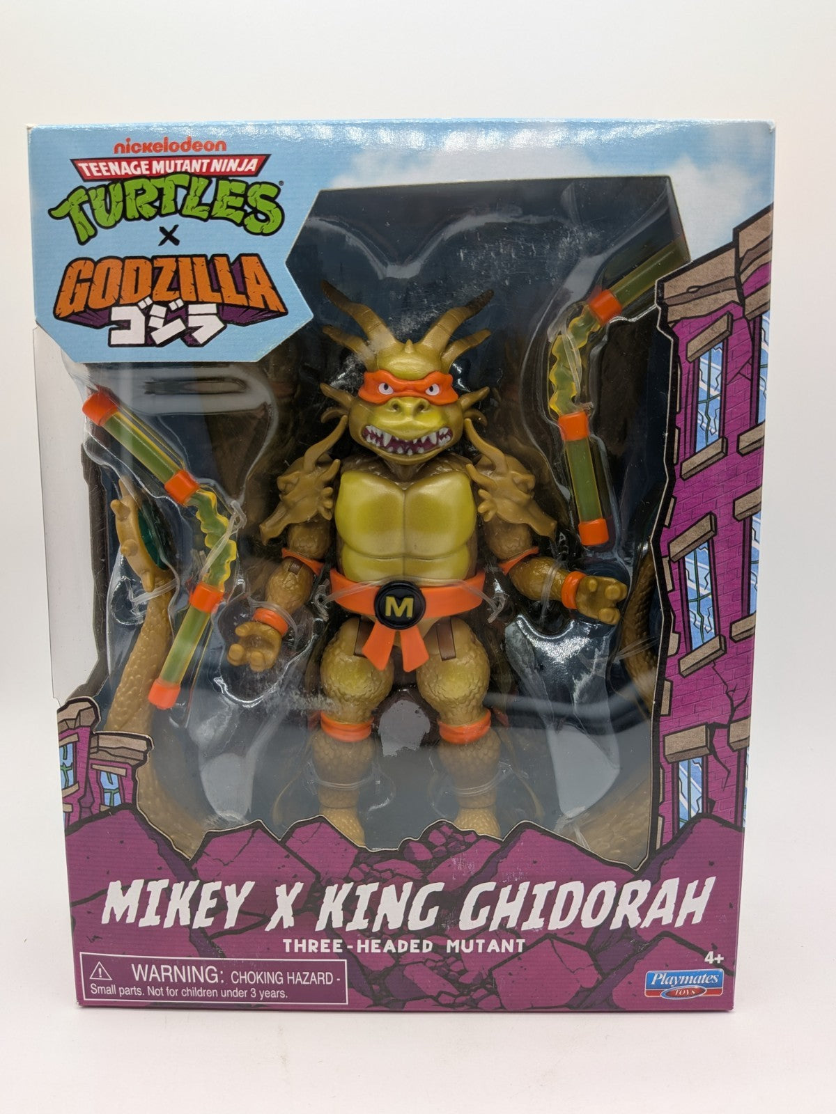 Playmates 2026 TMNT x Godzilla Mikey x King Ghidorah Action Figure 
