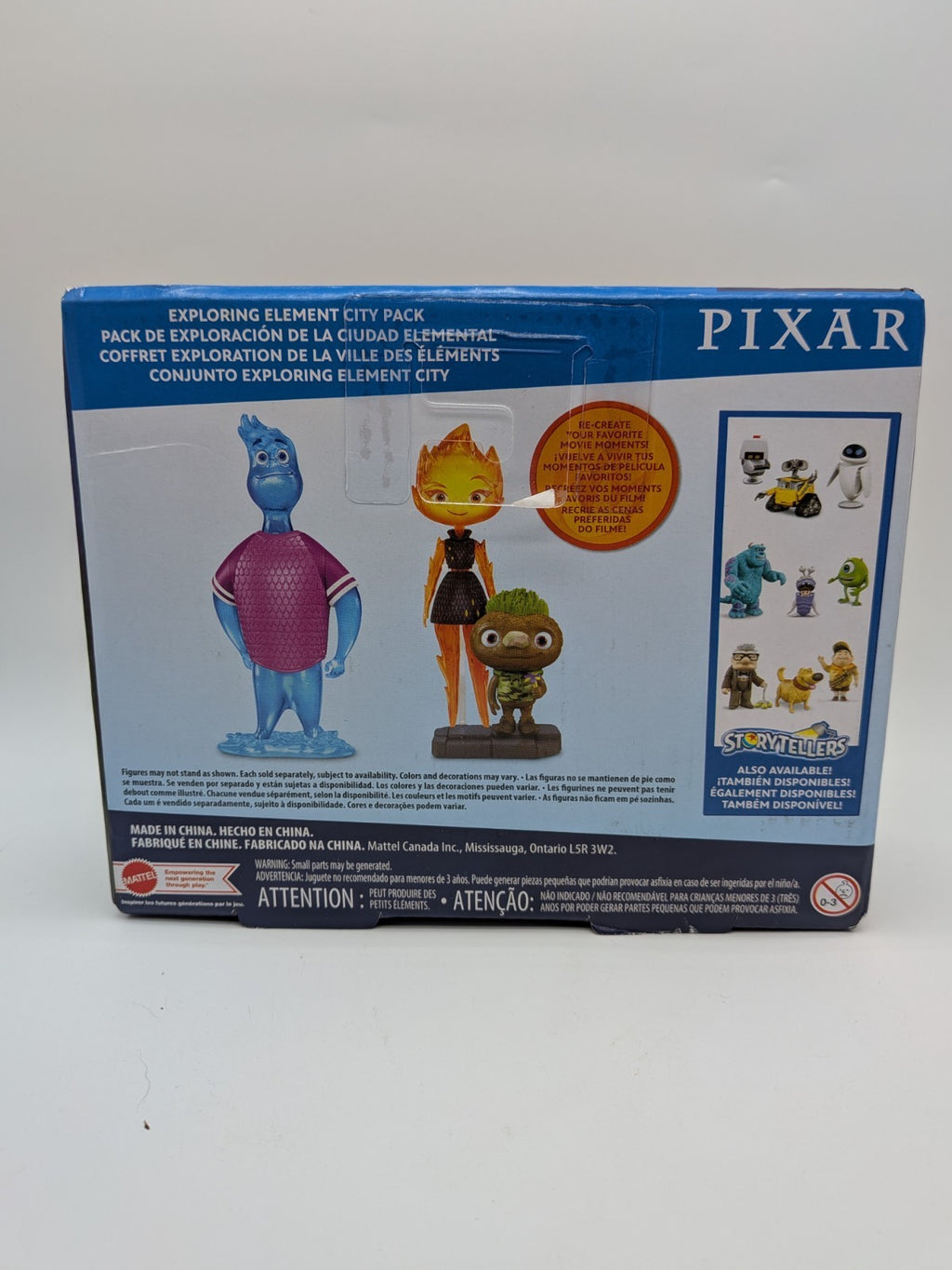 Mattel 2022 Pixar Storytellers Elemental Exploring Element City Pack