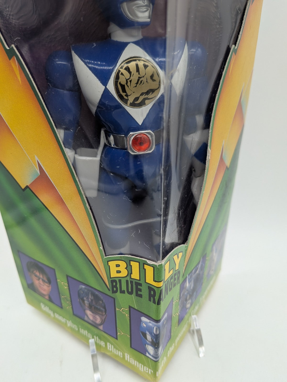 Bandai 1993 Mighty Morphin Power Rangers 8" Billy Blue Ranger 