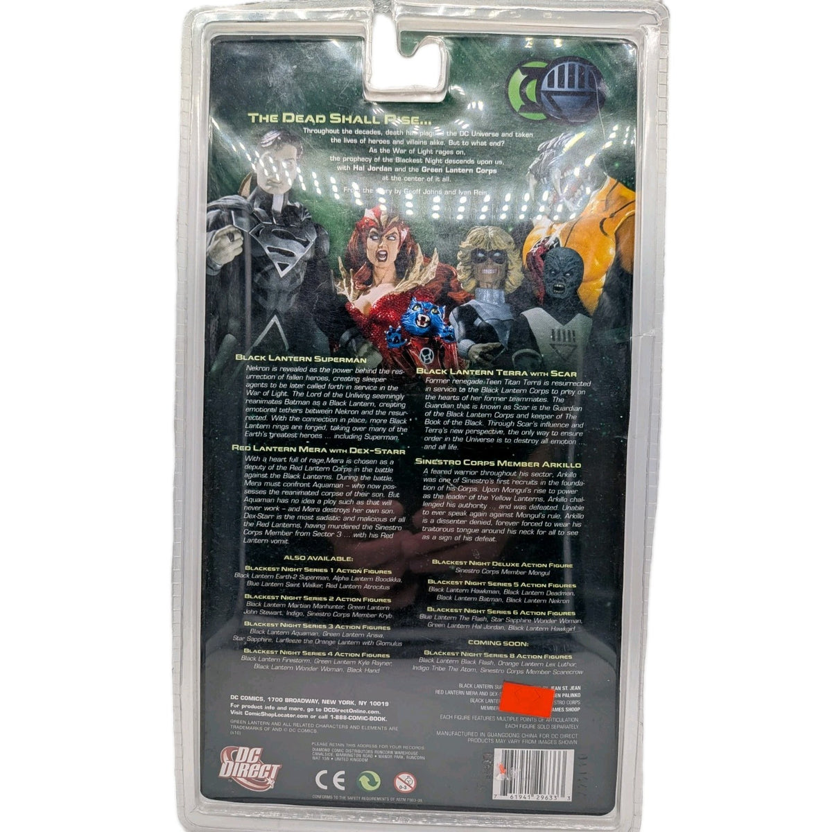 DC Direct 2010 Blackest Night Series 7 Black Lantern Terra with Scar Figures