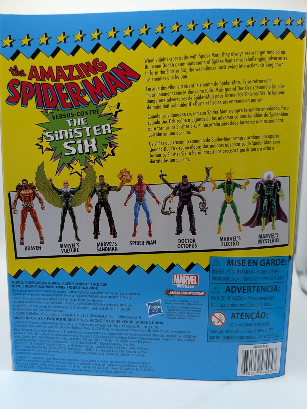 Hasbro 2017 Marvel Legends Spider-Man vs. The Sinister Six 3.75" Figures