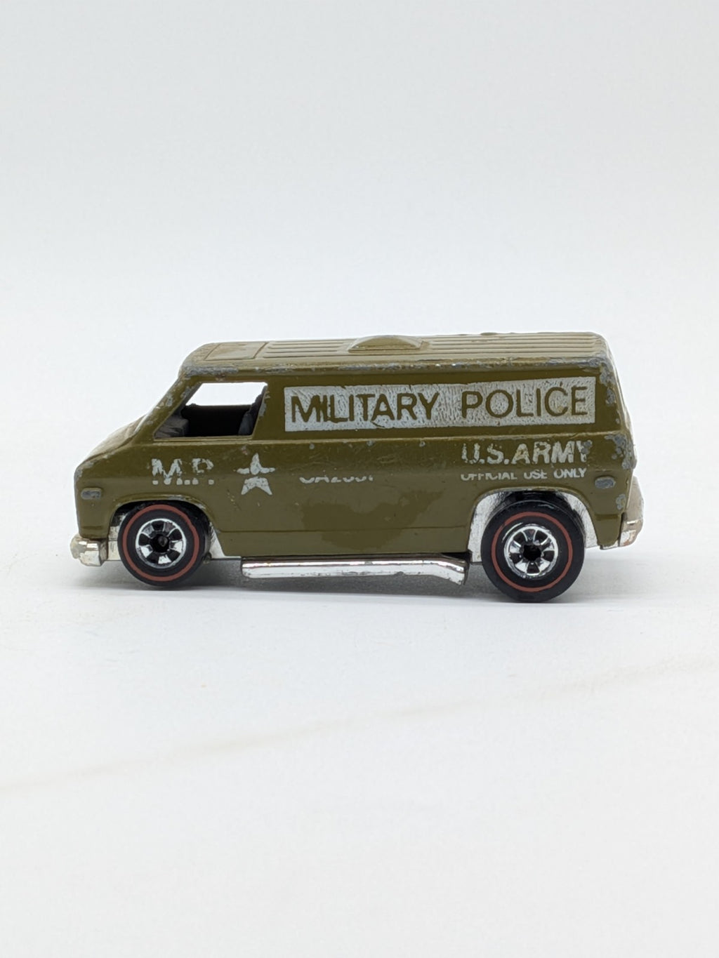 Mattel 1975 Hot Wheels Flying Colors Military Police Van Diecast Car