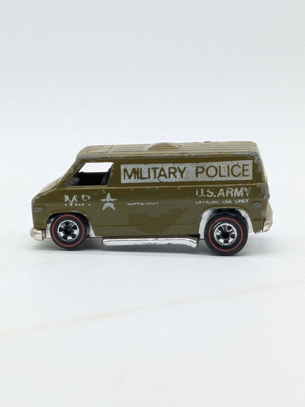 Mattel 1975 Hot Wheels Flying Colors Military Police Van Diecast Car