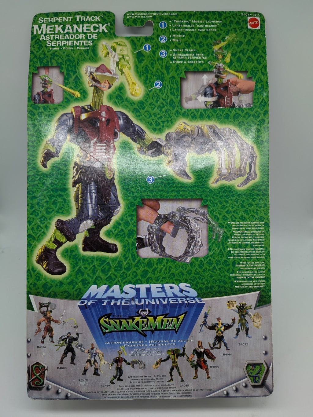 Mattel 2003 Masters of the Universe vs The Snake Men Serpent Track Mekaneck