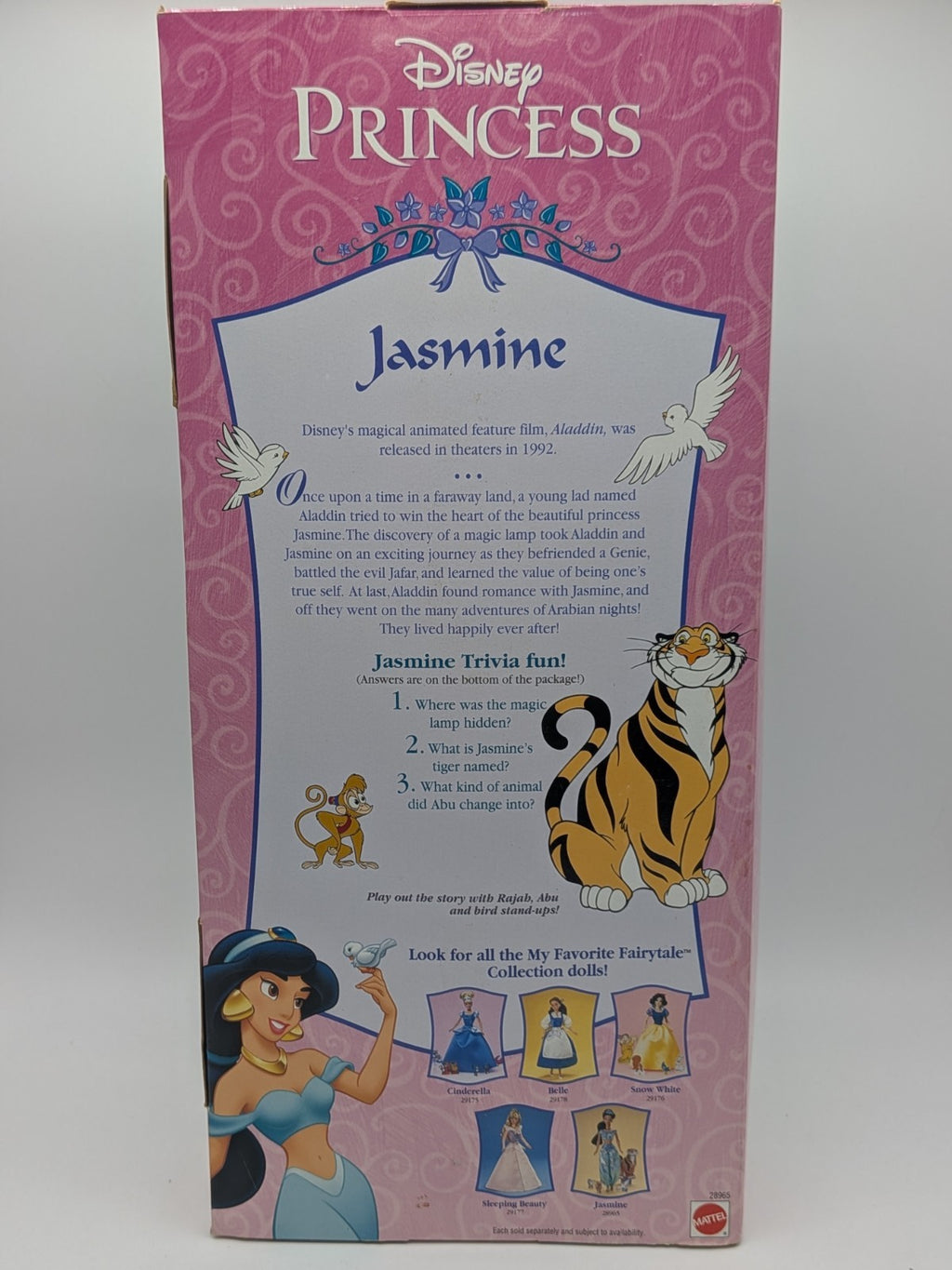 Mattel 2000 Disney Princess Jasmine