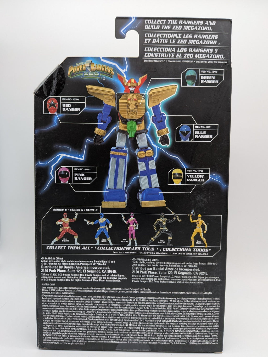 Bandai 2016 Power Rangers Legacy Collection Power Rangers Zeo Blue Ranger