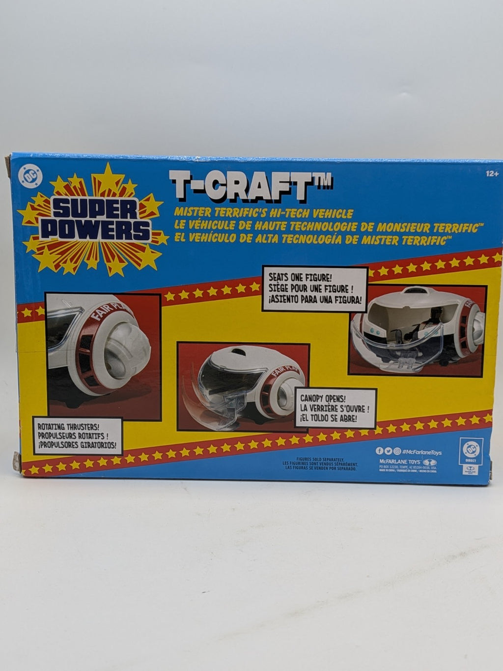 McFarlane Toys 2025 DC Super Powers T-Craft Mister Terrific's Hi-Tech Vehicle