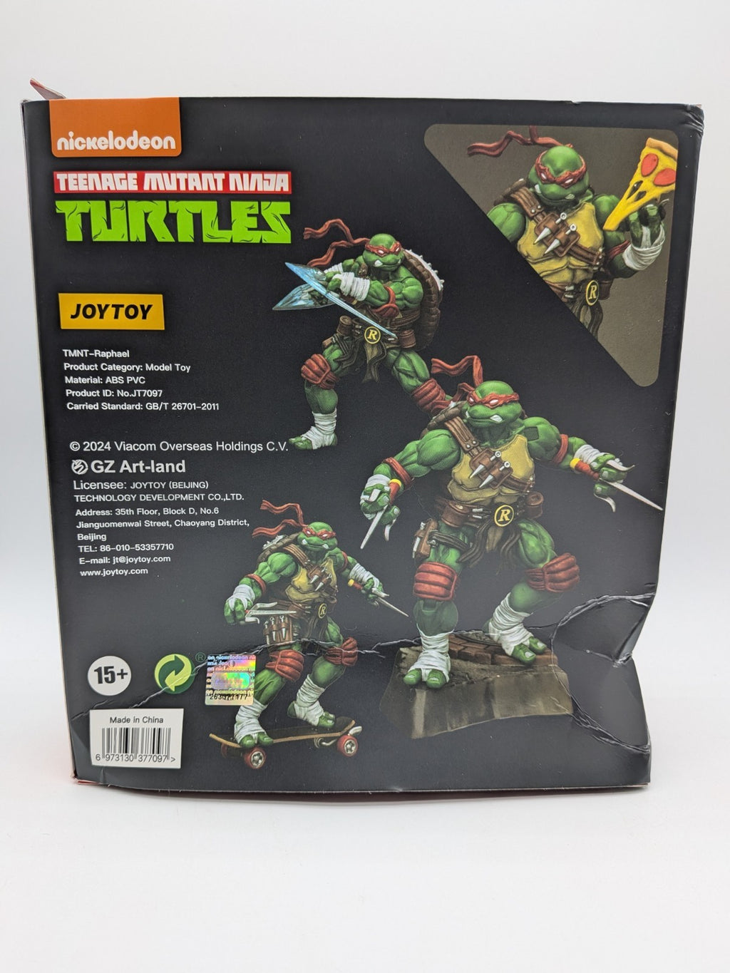 Joy Toy 2024 Teenage Mutant Ninja Turtles Raphael 1:18 Action Figure 