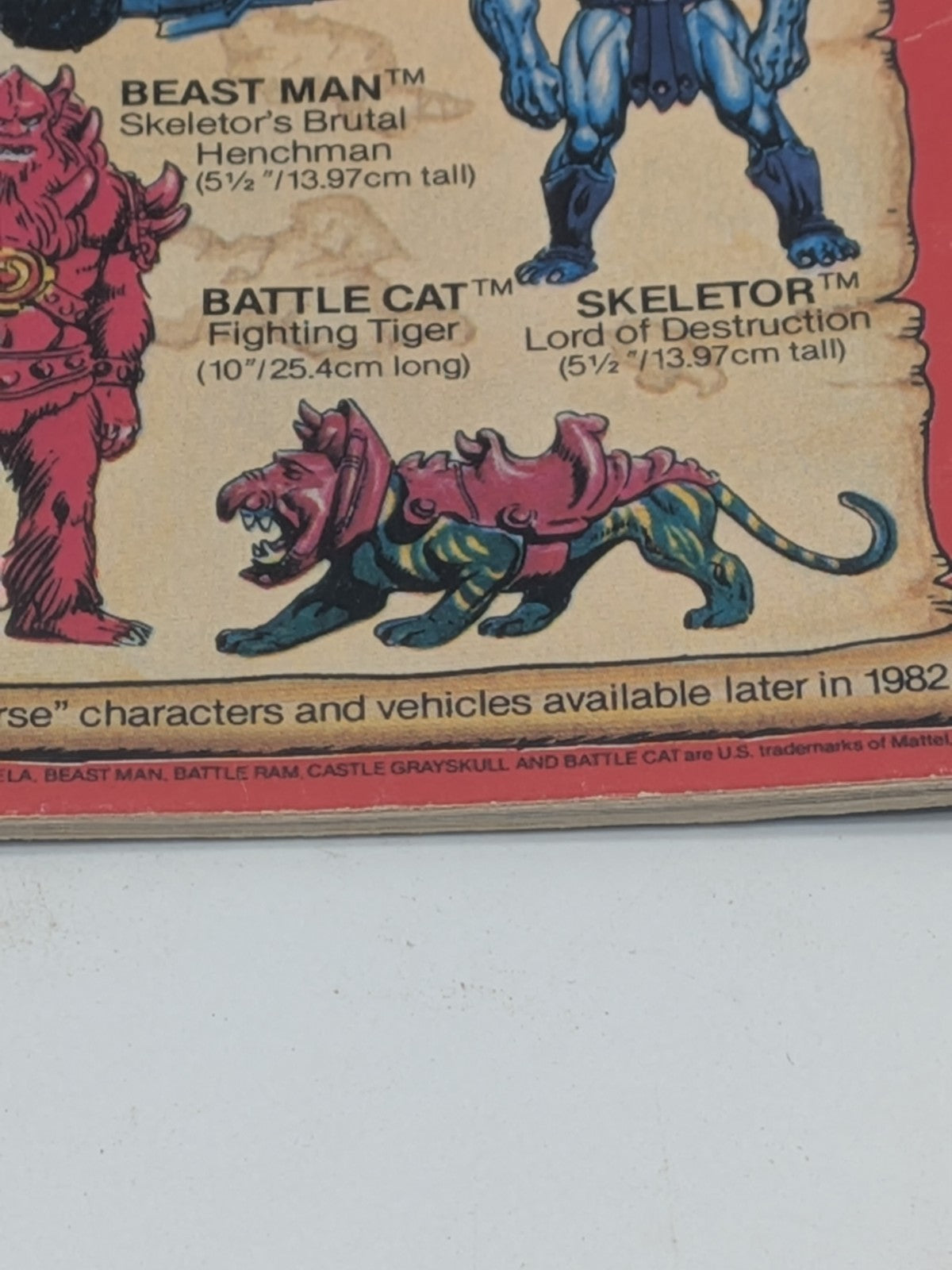 Mattel 1982 Masters of the Universe He-Man and Battle Cat Set (Complete) w/Comic