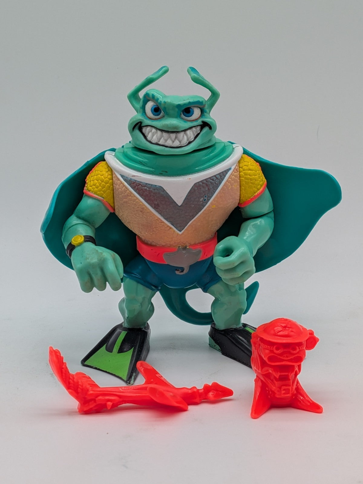 Playmates 1990 Teenage Mutant Ninja Turtles Ray Fillet Action Figure (Complete)