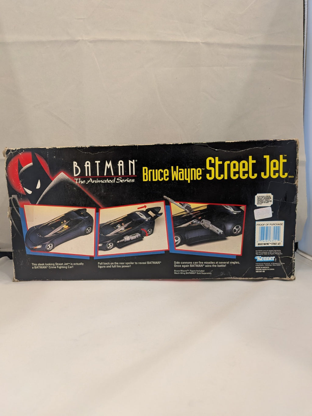 Kenner 1993 Batman Animated Bruce Wayne Street Jet Includes Bruce Wayne Figure