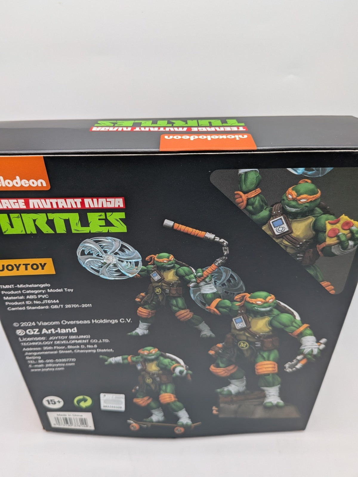 Joy Toy 2024 Teenage Mutant Ninja Turtles Michelangelo 1:18 Action Figure 