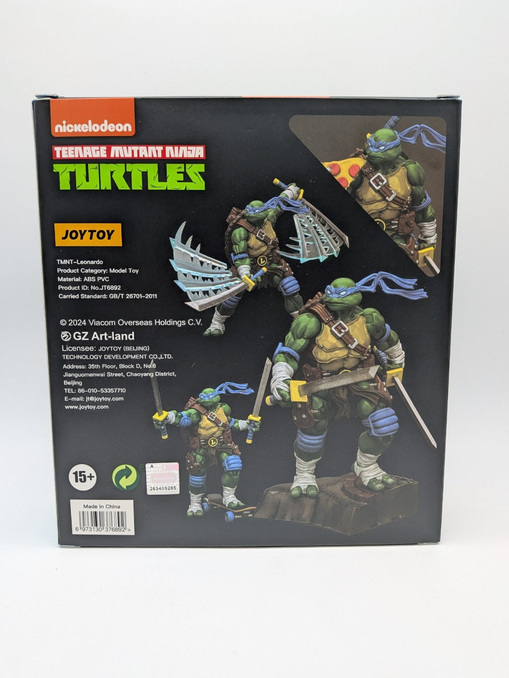 Joy Toy 2024 Teenage Mutant Ninja Turtles Leonardo 1:18 Action Figure 