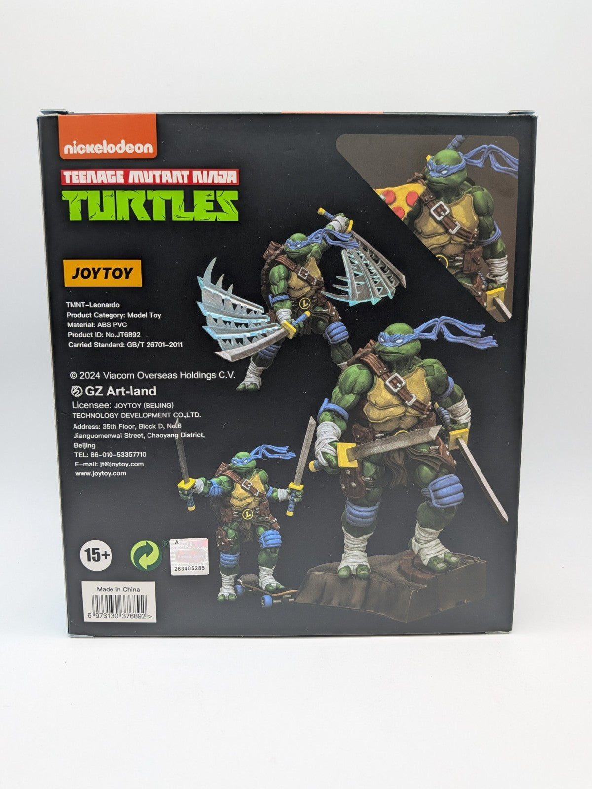 Joy Toy 2024 Teenage Mutant Ninja Turtles Leonardo 1:18 Action Figure 