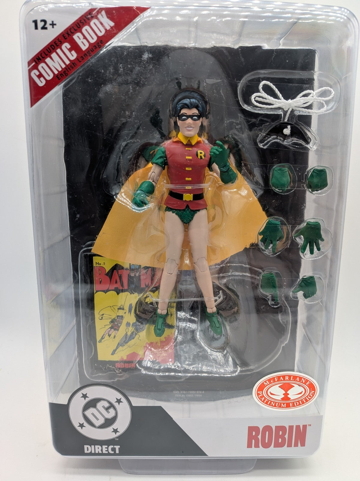 McFarlane Toys 2026 DC Direct Robin (Batman #1) Red Platinum Edition