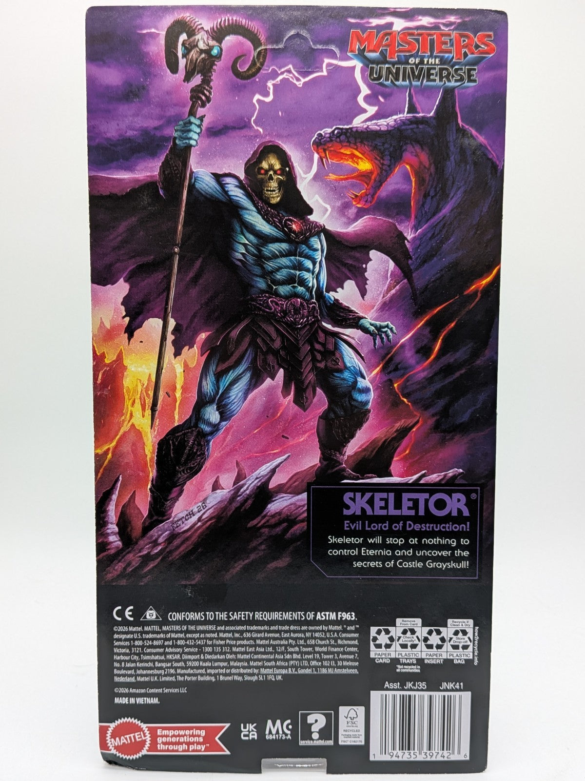 Mattel 2026 Masters of the Universe Origins Movie Skeletor Action Figure 
