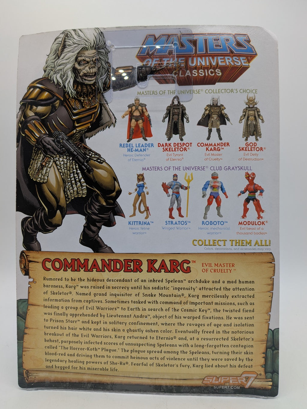Super7 2018 Masters of the Universe Classics Commander Karg Action Figure 