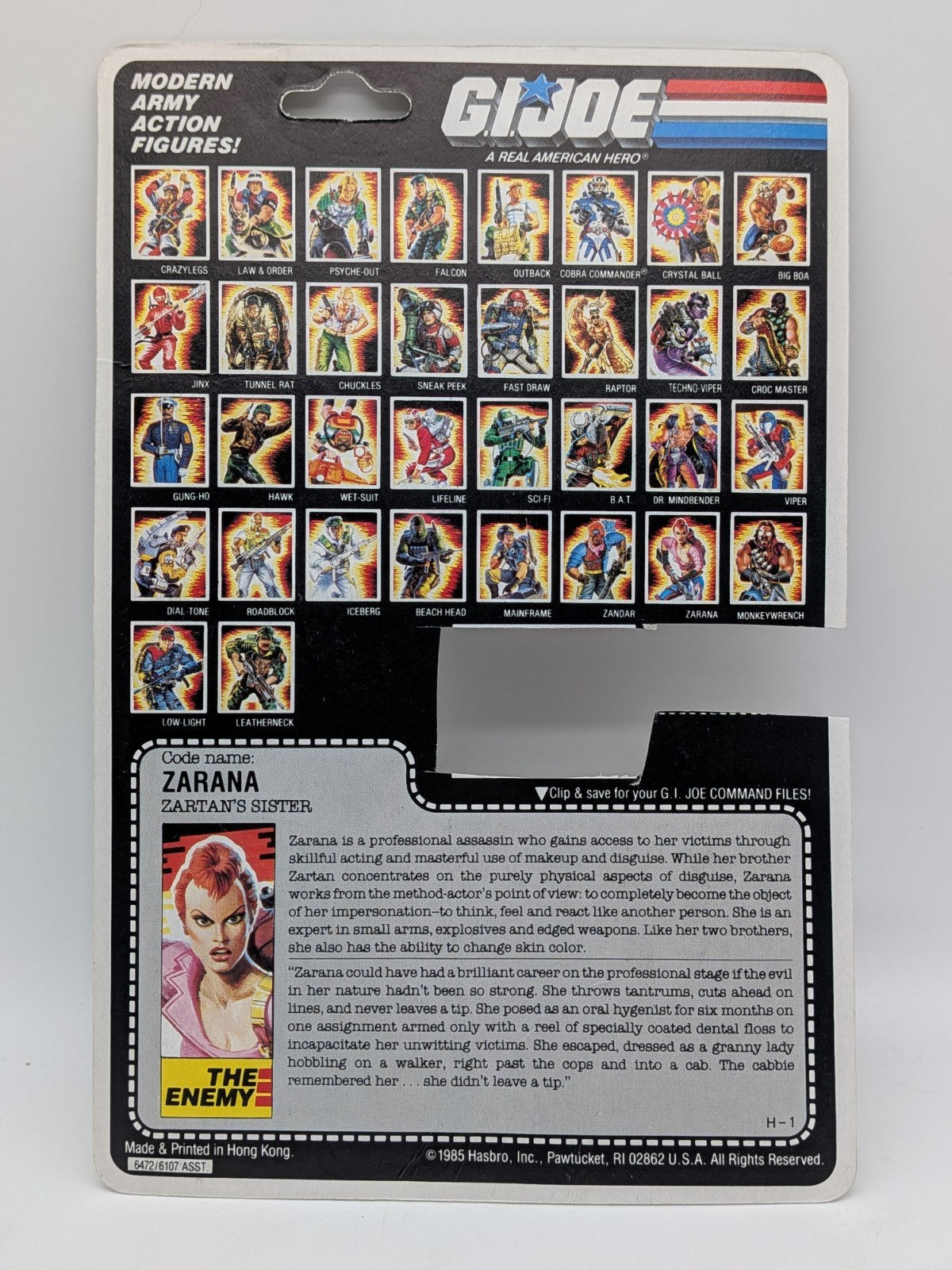​Hasbro 1986 G.I. Joe Zarana Action Figure (Complete)
