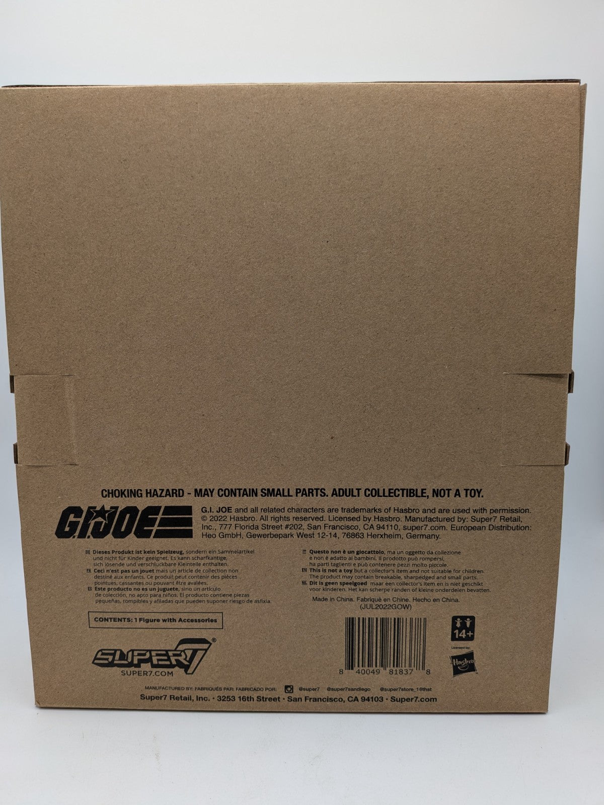 Super7 2022 G.I. Joe Ultimates! Destro Figure