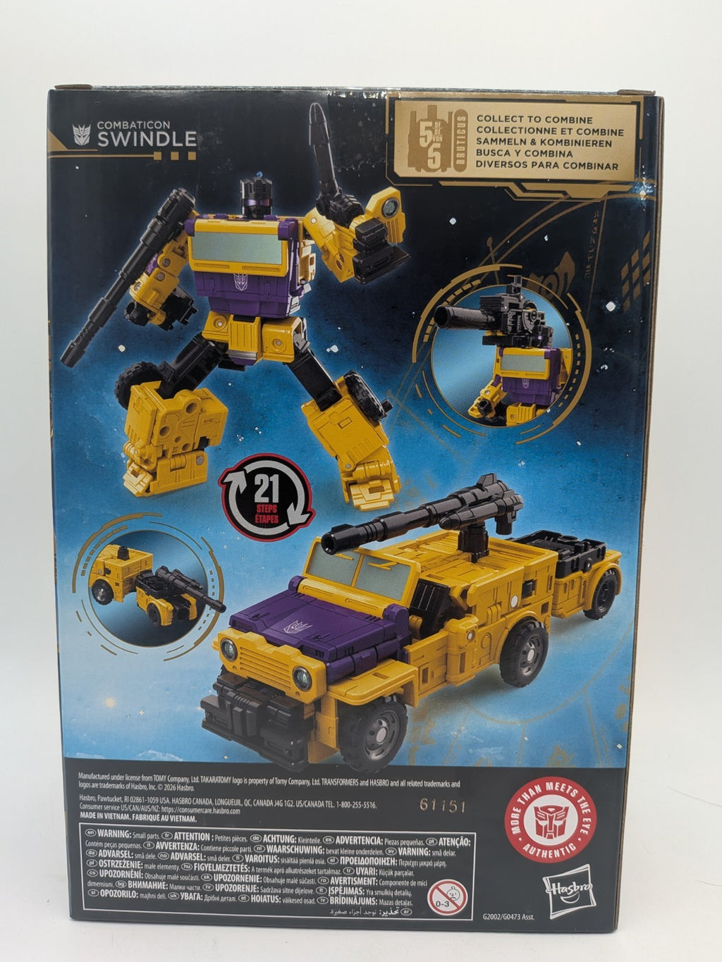 Hasbro 2026 Transformers Age of the Primes Combaticon Swindle Figure