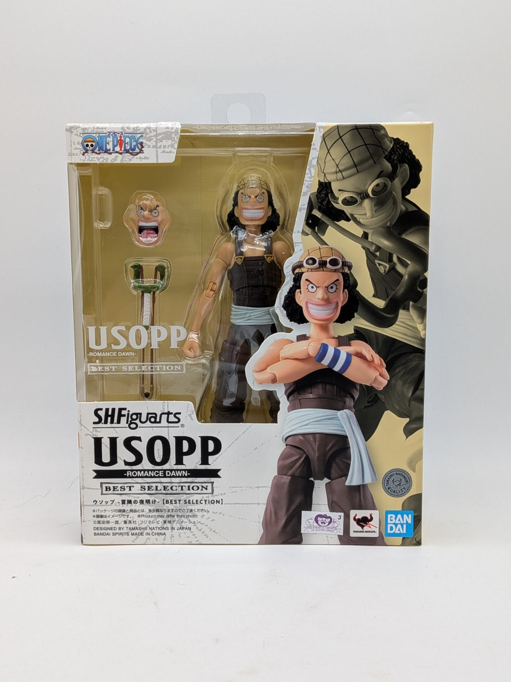 Bandai 2025 S.H.Figuarts Usopp Romance Dawn  Best Selection Action Figure 