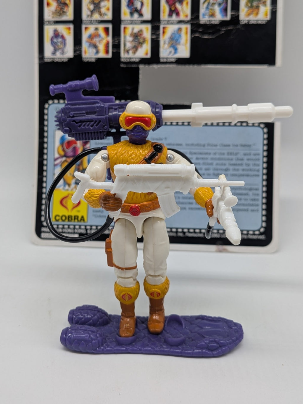Hasbro 1991 G.I. Joe Snow Serpent v2 Action Figure (Complete)