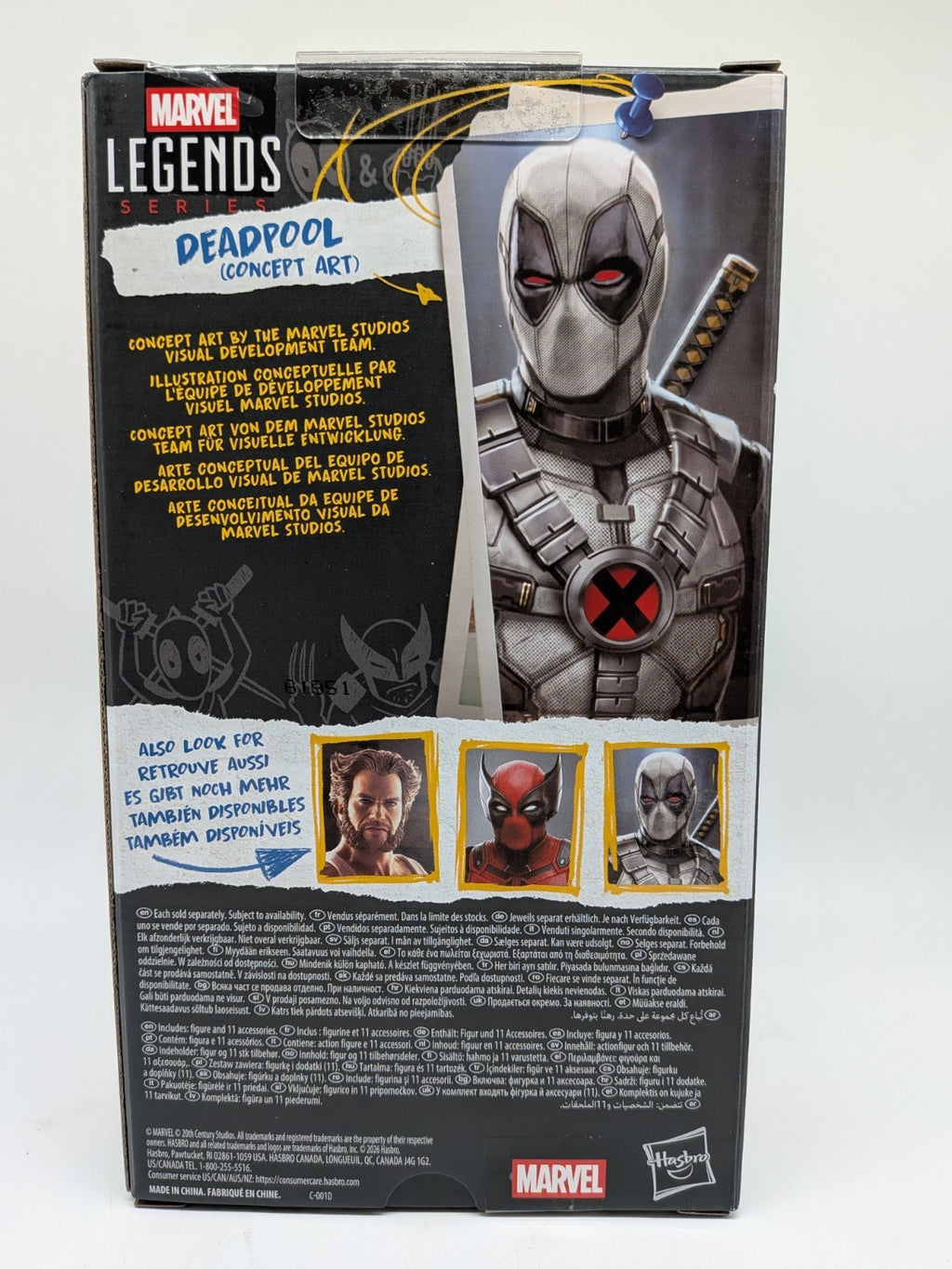 Hasbro 2026 Marvel Legends Deadpool (Concept Art) Action Figure 