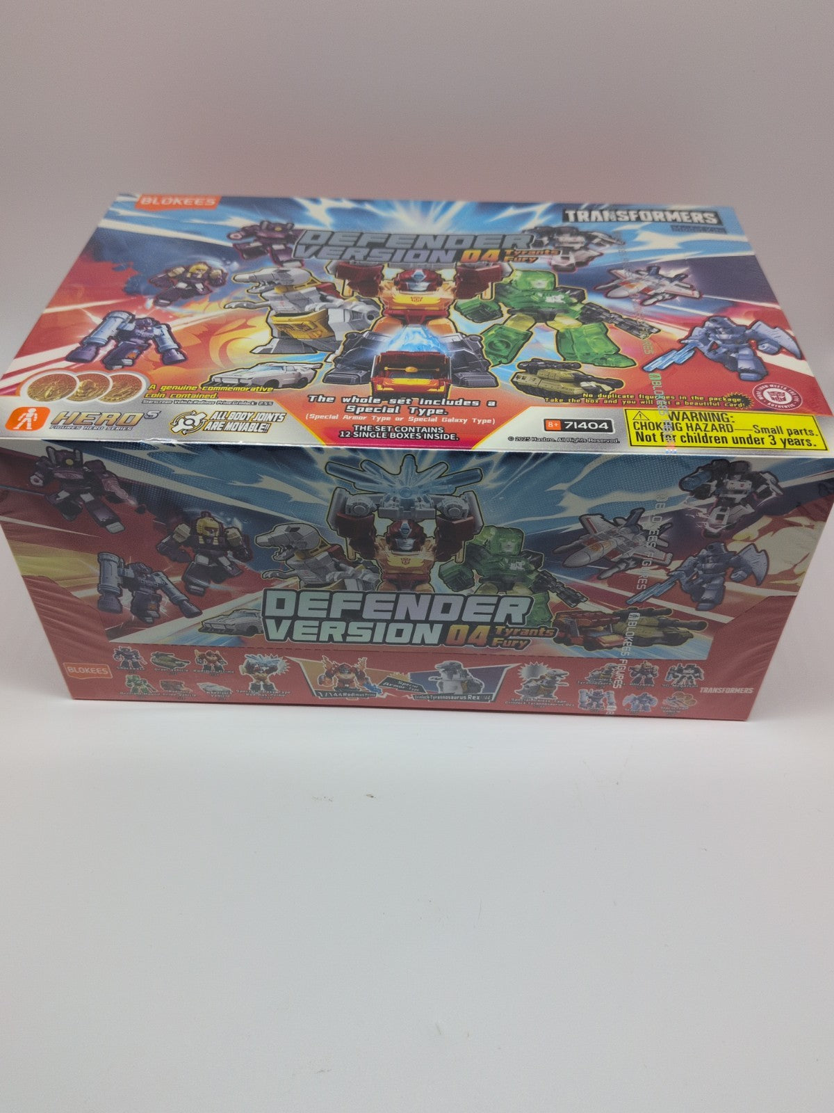 Blokees Transformers Defender Version 04 Tyrants Fury Box Of 12 Model Kit