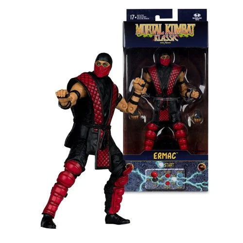 Mortal Kombat Ermac action figure with packaging on a white background