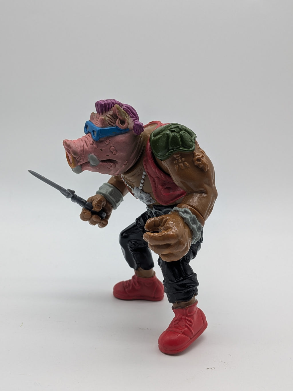 Playmates 1988 Teenage Mutant Ninja Turtles Bebop Soft Head - Loose (Complete)