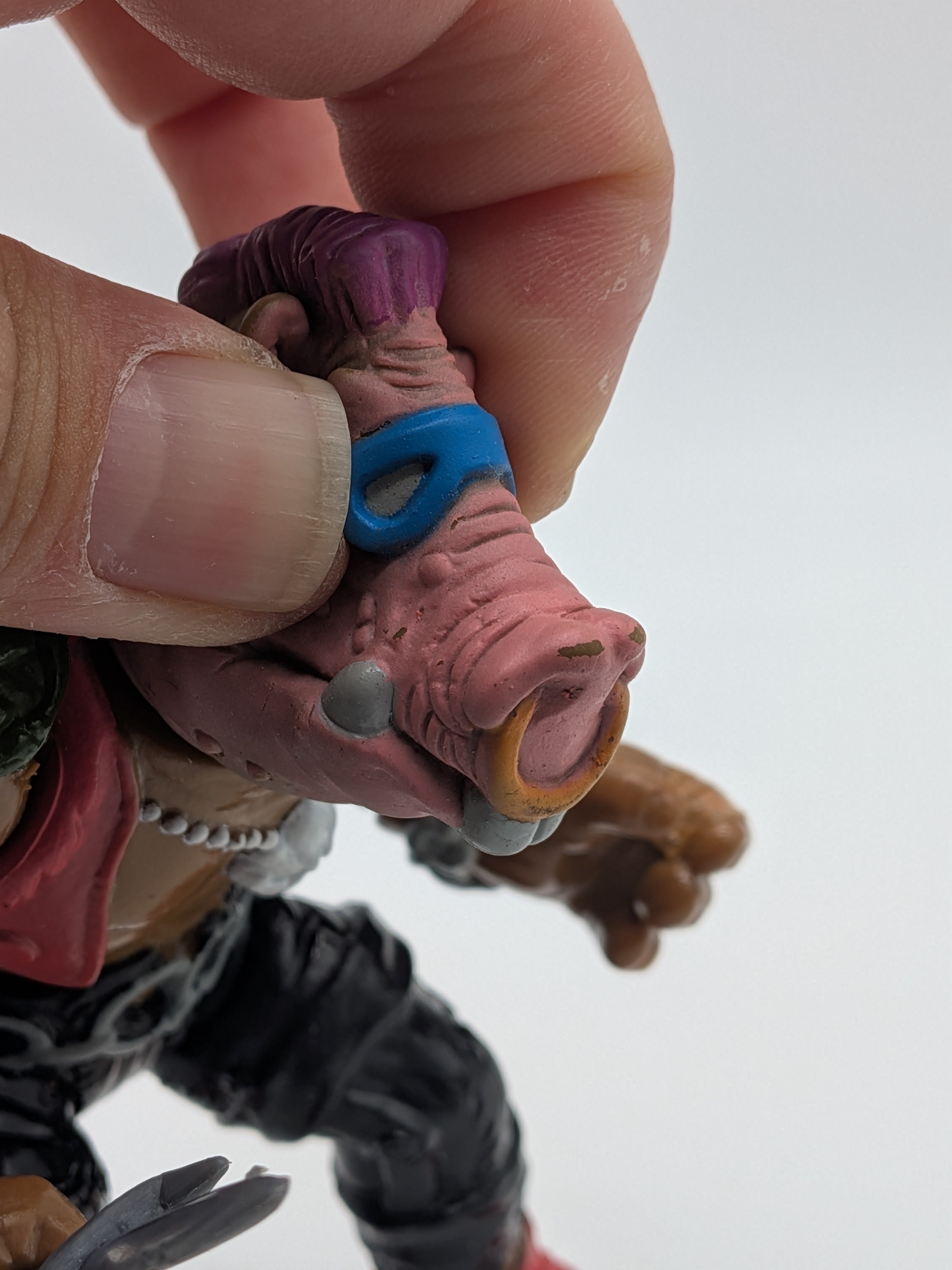 Playmates 1988 Teenage Mutant Ninja Turtles Bebop Soft Head - Loose (Complete)