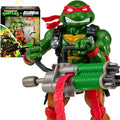 Rapheal as Roadblock from GI Joe, holding a weapon, with packaging in the background.