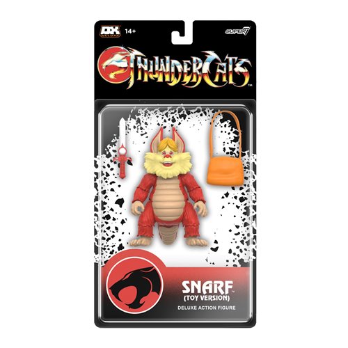 Thundercats Snarf action figure packaging on a white background