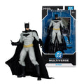 Batman action figure with packaging displaying DC Multiverse branding.