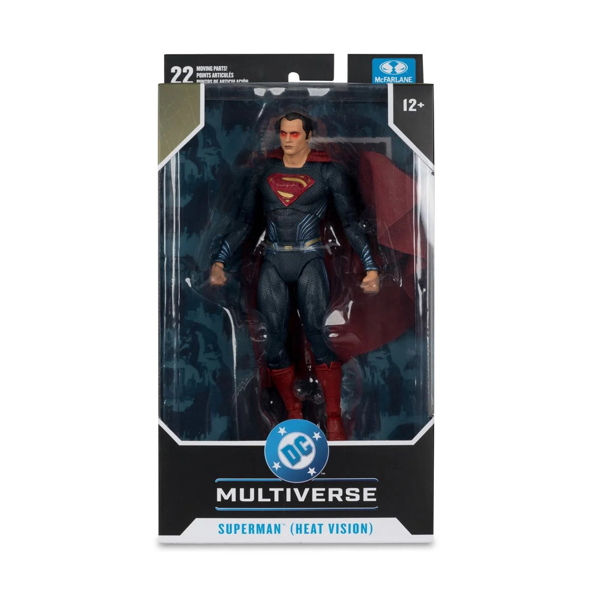 Superman action figure in packaging with DC Multiverse logo