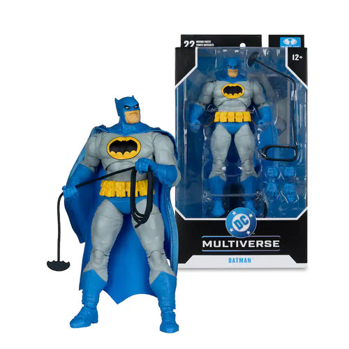 Batman action figure with packaging displaying 'DC Multiverse' branding.