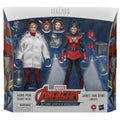 Marvel Legends Avengers action figure set packaging featuring Hank Pym and Janet Van Dyne.
