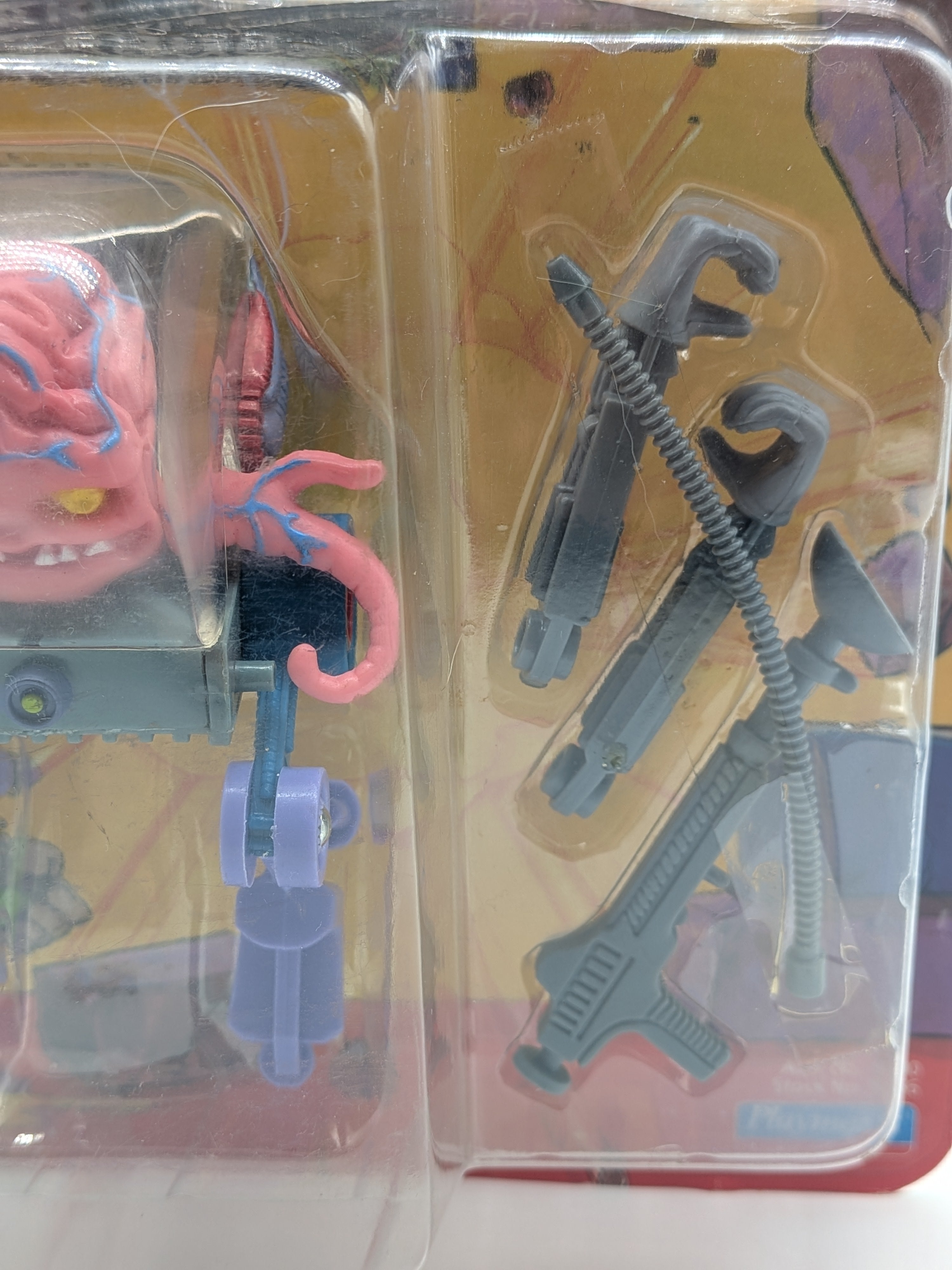 Playmates 1989 Teenage Mutant Ninja Turtles Krang - Sealed on Card