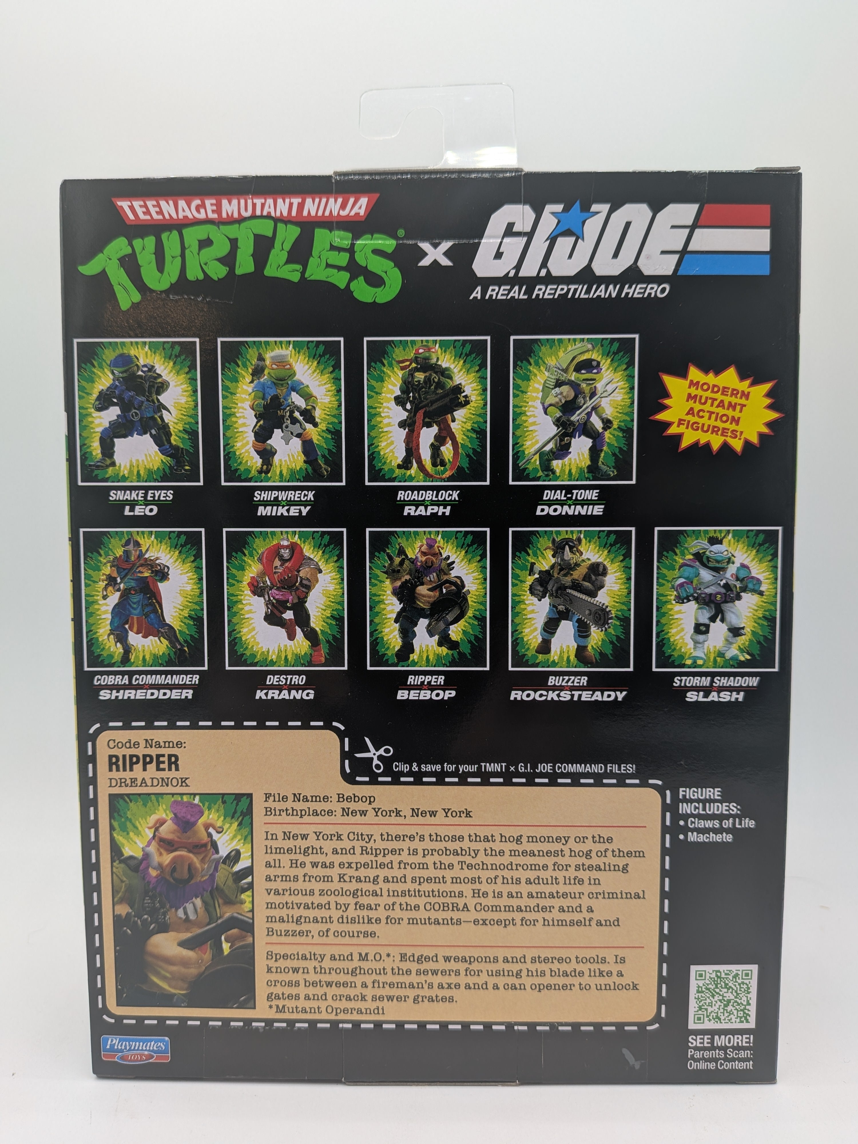 Teenage Mutant Ninja Turtles x G.I. Joe Bebop x Ripper Action Figure