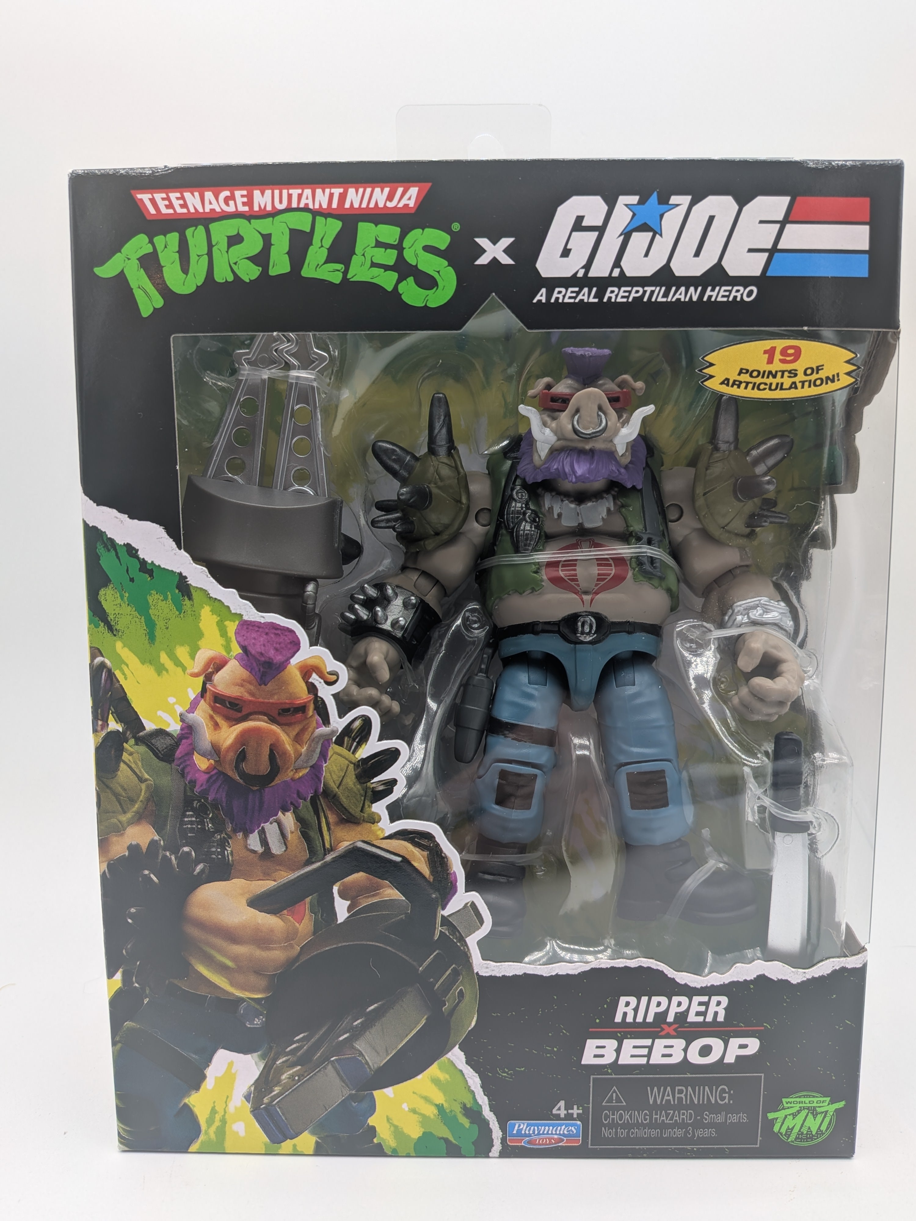 Teenage Mutant Ninja Turtles x G.I. Joe Bebop x Ripper Action Figure