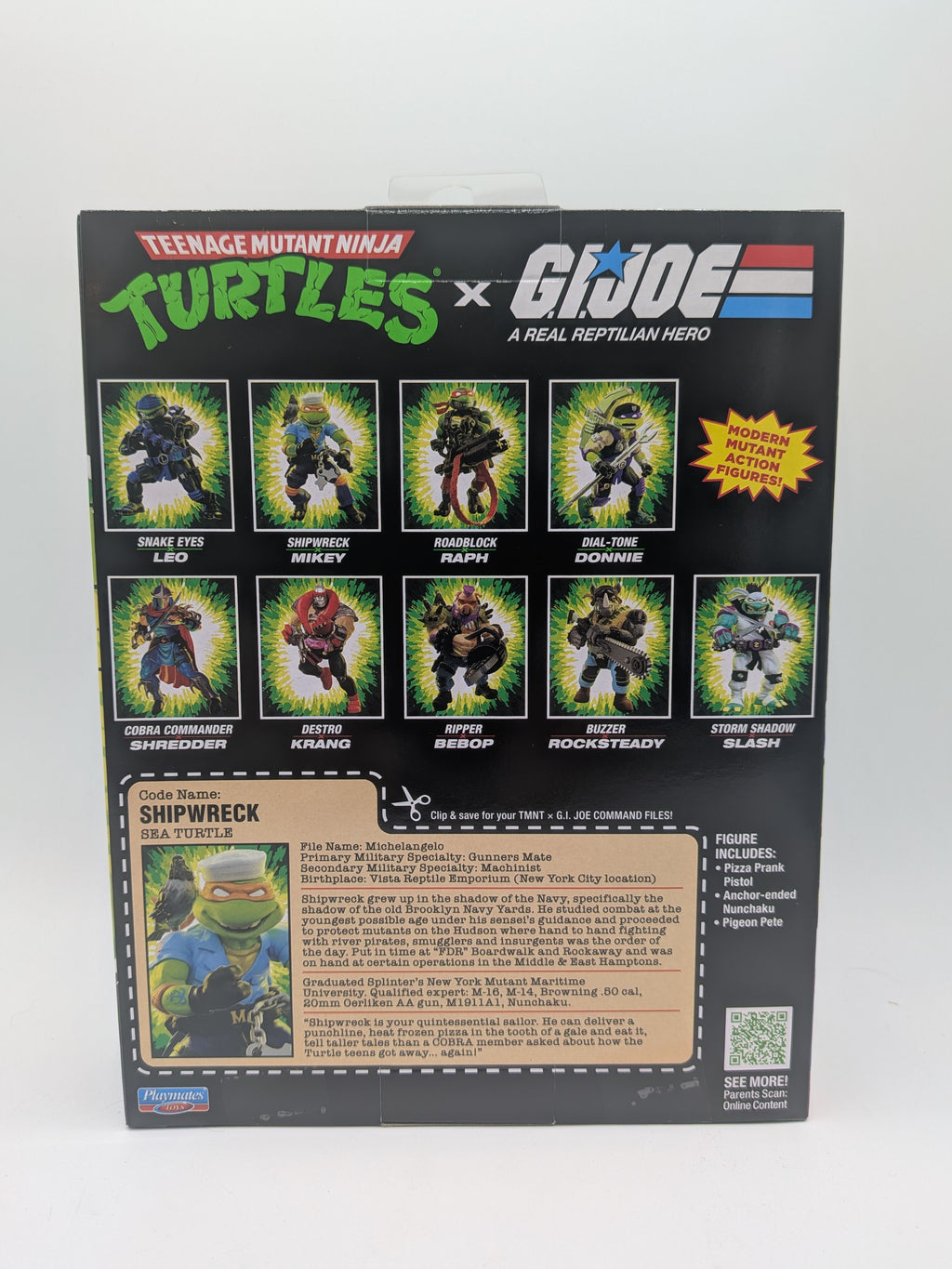 Teenage Mutant Ninja Turtles x G.I. Joe Mikey x Shipwreck Action Figure