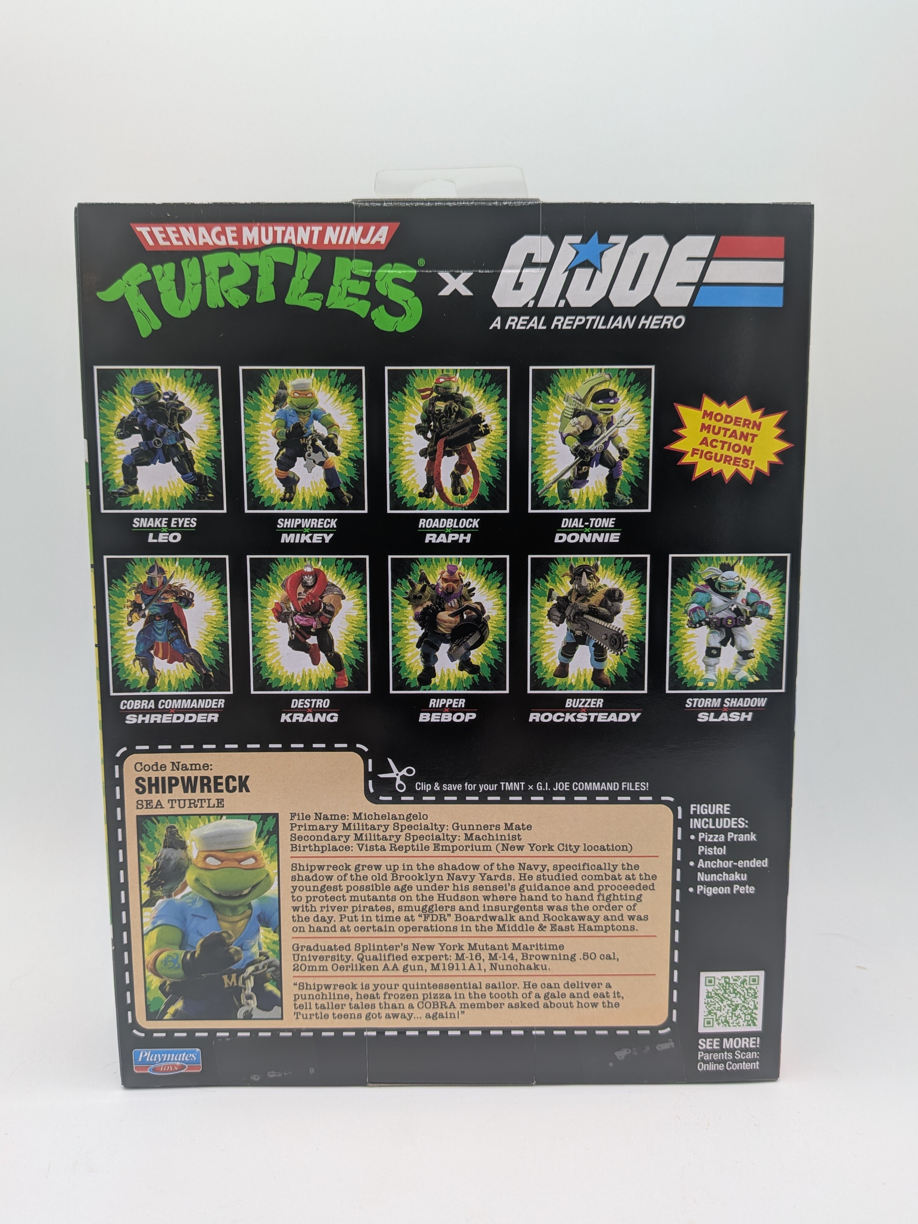 Teenage Mutant Ninja Turtles x G.I. Joe Mikey x Shipwreck Action Figure
